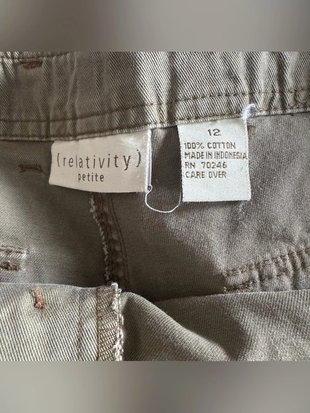Vintage khaki high waisted shorts